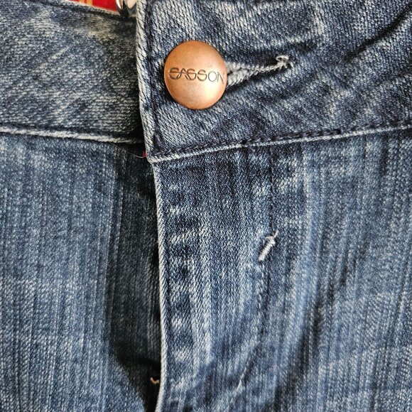 Sasson Straight Leg Hustle Ooh La La Jeans SZ 6 Logo Retro Paris New York  70's - Picture 3 of 7